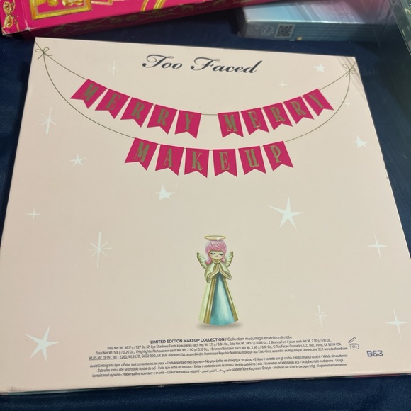 Too Faced Merry Merry Makeup Palette with Pink and Green Design - Picture 2 of 3